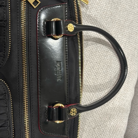 Black Nylon MZ Wallace Bag with Leather detail! Red lining! - Picture 6 of 8